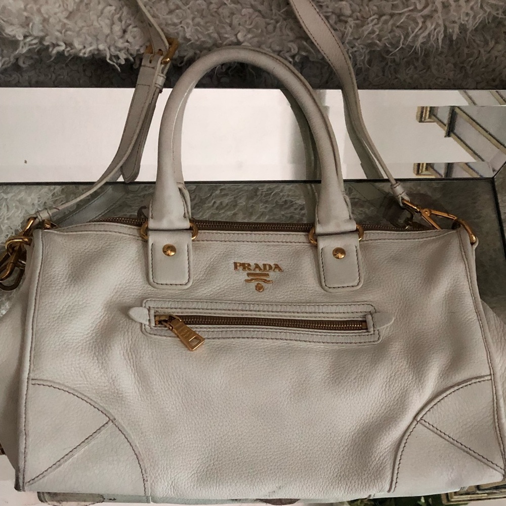 Prada Cervo East-West Top Handle Bag